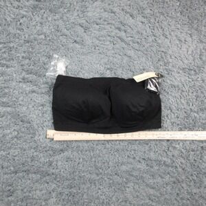 Truekind Bandeau Bra Womens 3XL Black Convertible Strapless Wireless Comfort NWT